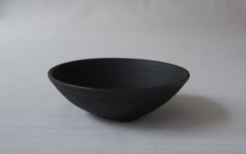 大野香織　黒釉4寸小鉢