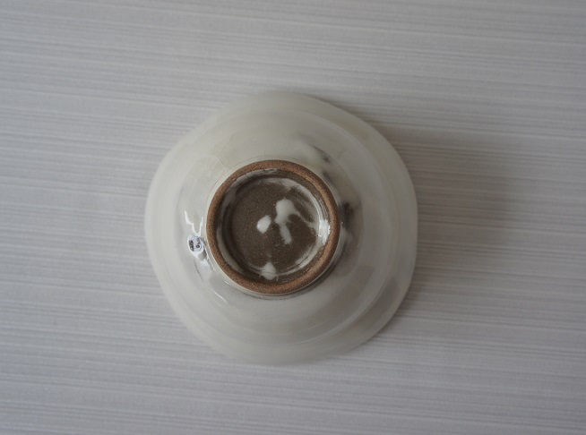 茶道具　粉引　手付　菓子鉢　新井倫彦　笠間焼　陶芸　鉢　菓子器 茶道具 粉引 手付 菓子鉢 新井倫彦 笠間焼 陶芸 鉢 菓子器